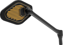 DRAG SPECIALTIES Mirror - Adjustable - Diamond - Black/Gold - Long Stem - Right M03-12R