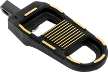 DRAG SPECIALTIES Adjustable Foot Pegs - Black/Gold RGK2-B003