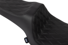DRAG SPECIALTIES SEATS Predator III Seat - Solar Leather - Double Diamond - Black Stitch - Challenger '20-'25 4718F