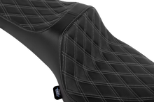DRAG SPECIALTIES SEATS Freedom Seat - Vinyl/Solar Leather - Double Diamond Black Stitch - Challenger '20-'25/Chieftain '25 4755F