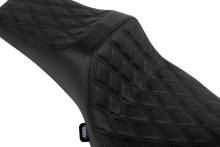DRAG SPECIALTIES SEATS Predator III 2-Up Seat - Vinyl - Double Diamond - Black Stitch - Chieftain '25/Challenger '20-'25 4720B