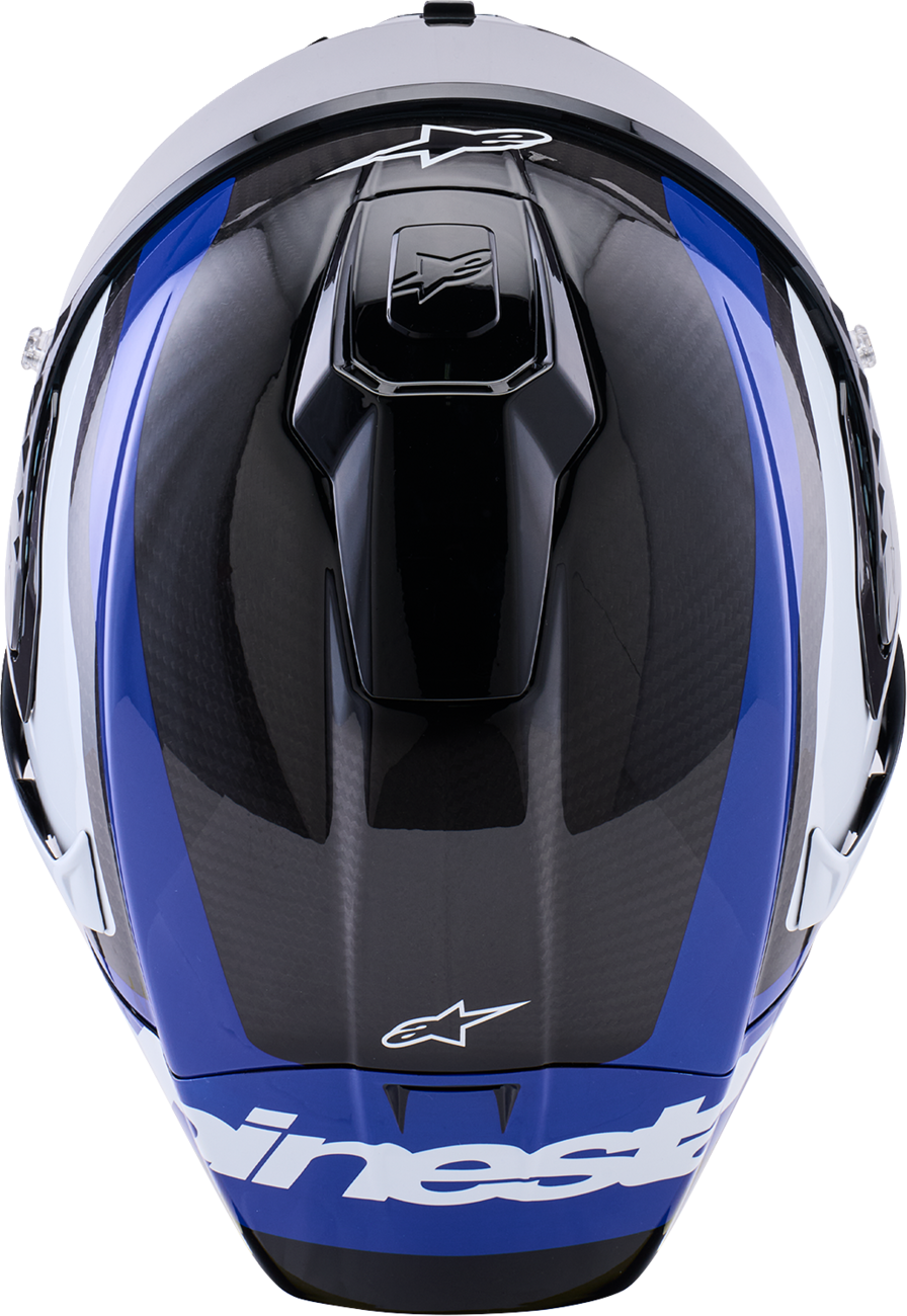 ALPINESTARS Supretech R10 Helmet - 22.06 - Arius - Gloss Black/White/Blue - XS 8203926-1647-XS
