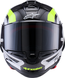 ALPINESTARS Supertech R10 Helmet - 22.06 - Arius - Gloss Black/Silver/Yellow Fluo - XS 8203926-1699-XS