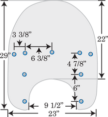 MEMPHIS SHADES Road King Replacement Plastic - 21" - Clear MEP6420
