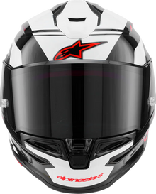 ALPINESTARS Supertech R7 Helmet - 22.06 - A-Core - Gloss Black/White/Red - Small 8203426-1353-S