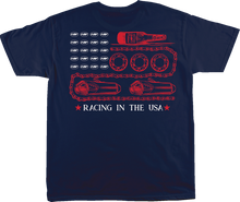 FMF Racing in the USA T-Shirt - Navy - XL SU26118901-NVY-XL