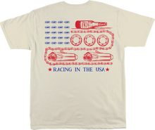 FMF Racing in the USA T-Shirt - Natural - 2XL SU26118901-NAT-2X