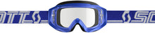 Hustle Goggle X Blue/White W/Clear Works