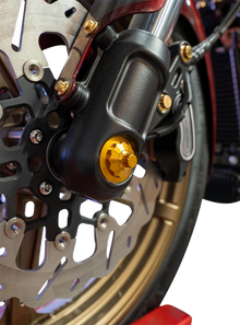 PAUL YAFFE BAGGER NATION Axle Cover Kit - Y-Axle Rod - Front - Standard/12 Point - Gold PYO:YTPR-18L-GD
