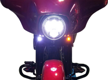 PAUL YAFFE BAGGER NATION Lightning Bolts - Amber/White - Chrome PYO:BOLTS-DRL-C