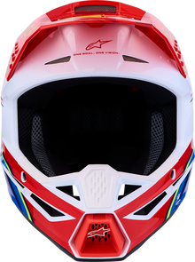 ALPINESTARS SM3 Helmet - Falcon - Red Fluo/White/Blue/Yellow Fluo - Large 8300927-3206-L