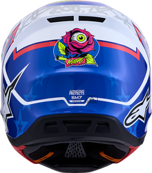 ALPINESTARS SM7 Helmet - Blaster - White/Blue/Red - Medium 8301627-2217-M