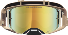ALPINESTARS GOGGLES Supertech Goggle - Lone - Camo Desert - Gold Mirror Lens 5100627-8068