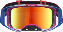 ALPINESTARS GOGGLES Vision 8 Goggle - Maven - Fire Red/Black - Red Mirror Lens 5101627-3235