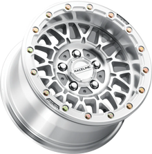 RACELINE WHEELS Wheel - Omega Beadlock - Front/Rear - Machined with Gloss Silver Ring - 15x8 - 5/4.5 - 0 mm A15MA-58012-00