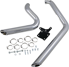 VANCE & HINES Shortshots Staggered Exhaust System - Chrome - Dyna 17214