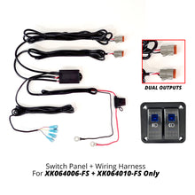 2 Switch Rocker Panel 2 Output Wire Strobe Combo