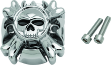 Kuryakyn Replacement Zombie Grip Emblems Without Throttle Boss Chrome