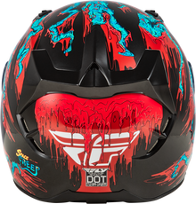 Revolt Space Creep Helmet Light Blue/Black/Red Xs