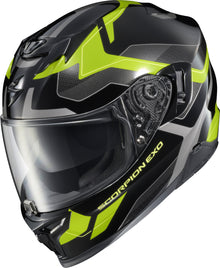 Exo T520 Full Face Helmet Zuse Black/Hi Viz Lg