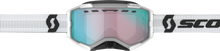 Fury Goggle Snow Cross White W/Enh Aqua Chrome