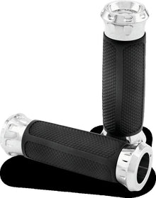 Performance Machine Handle Grip Set Overdrive - Chrome