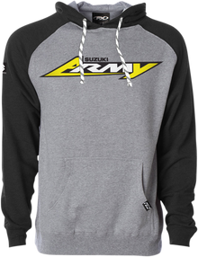 FACTORY EFFEX Suzuki Army Hoodie - Black/Heather Charcoal - Medium 23-88402