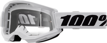 Strata 2 Goggle White Clear Lens