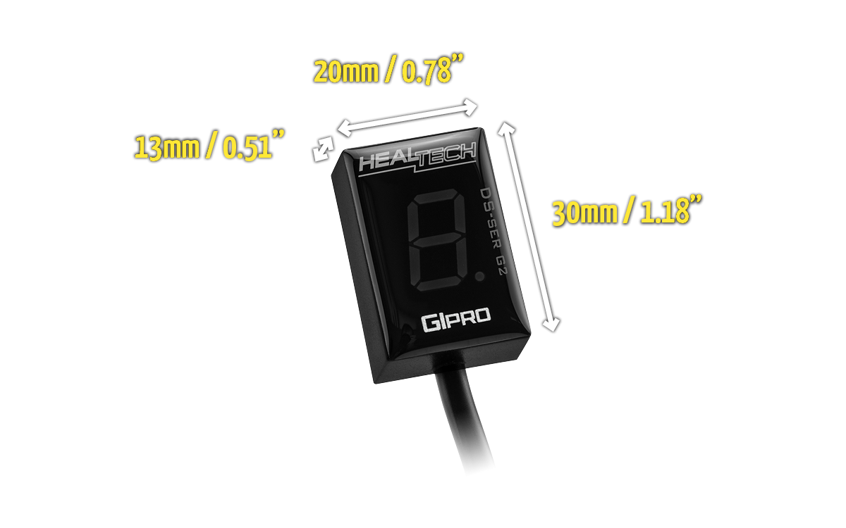 Healtech GIpro DS-series G2 - Gear Position Indicator for Kawasaki - Type 5