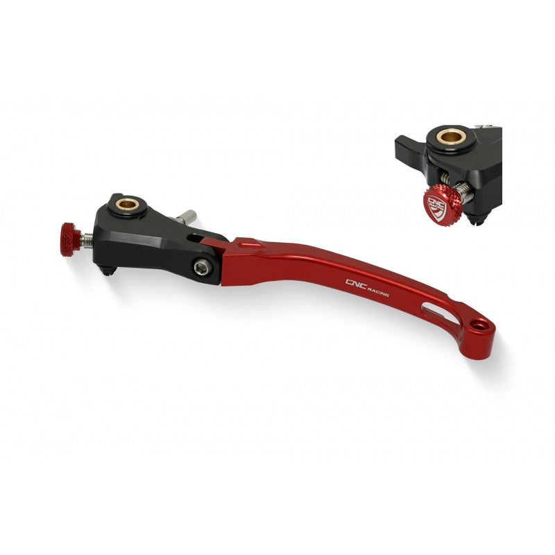 CNC Racing Billet RACE Folding Adjustable Clutch Lever for Aprilia, Ducati, and MV Agusta F4 RR/RC - 190mm