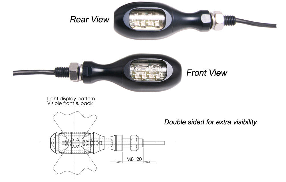 Oberon Mini LED Turn Signals