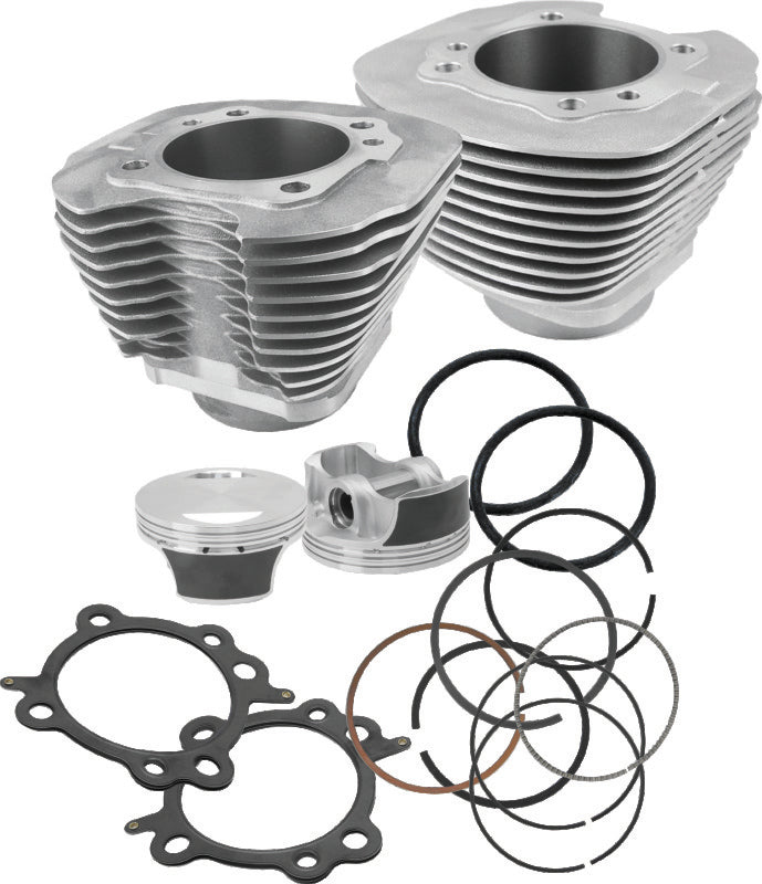 S&S Cycle 99-06 BT 97in Big Bore Cylinder Kit - Silver