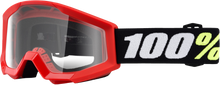 Strata Mini Goggle Red Clear Lens