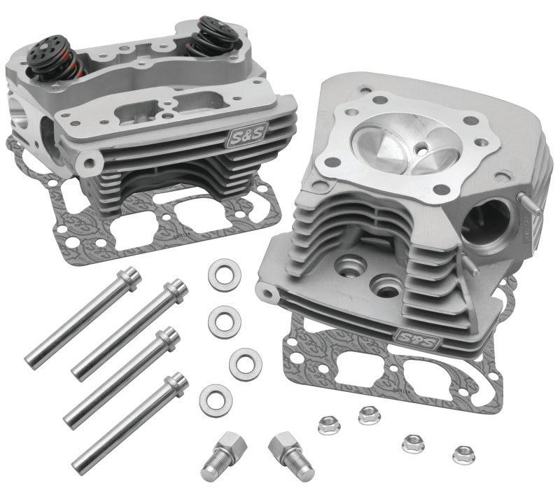S&S Cycle 99-05 BT Super Stock 89cc Cylinder Head Kit - Silver