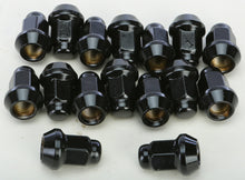 Lug Nuts Black Pol 3/8" 24 60' Tapered 16/Pk