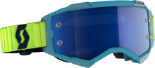 Fury Goggle Teal Blue/Neon Ylw Electric Blue Chrome Works