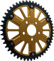 Stealth 51t Rear Sprocket Gld Alum Car Blk Steel Teeth