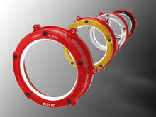DBK Special Parts (Ducabike) EVO LED Dual Color Clear Wet Clutch Cover for the Ducati Panigale / Streetfighter / Multistrada / Diavel V4