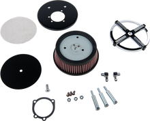 X Force Air Cleaner Kit Chrome/Black