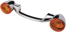 Turnsignal Light Bar Chrome W/Amber Lenses