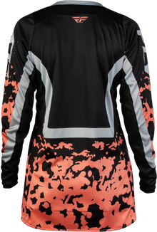 Women's Lite Flake Jersey Black/Light Grey/Coral 2x
