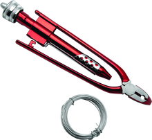 BikeMaster 6-1/2in Safety Wire Pliers w/ Wire