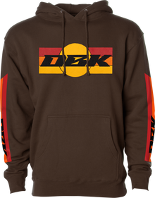 Sunday Stripe Hoodie Brown 2x