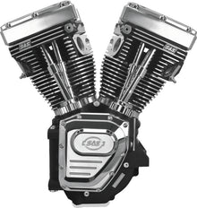 S&S Cycle 99-06 BT T124LC Long Block Engine w/ 585 Cam - Wrinkle Black