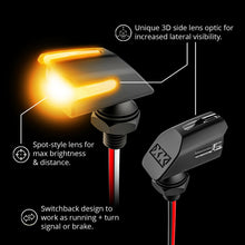 Mini Led Turn Signal Blk Kit Front & Rear Amber/Red