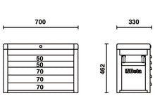 Beta Tools Model C23S G-Portable Tool Chest Grey