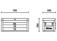 Beta Tools Model C22S G-Portable Tool Chest Grey