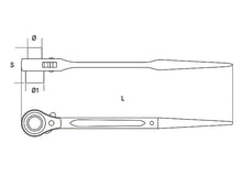 Beta Tools Model 93 C21X22mm-Ratcheting Wrenches Scaffolding Bolts