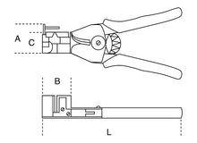 Beta Tools Model 1143 Wire Stripping Pliers with Cutting