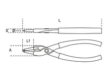 Beta Tools Model 1032 180mm-Internal Circlip Pliers